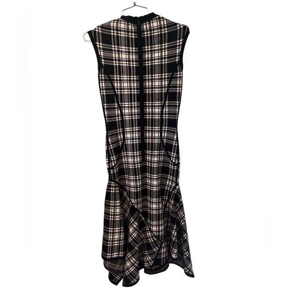 MICHAEL KORS COLLECTION Double-Knit Plaid Handkerchief Dress XS - Picture 4 of 9